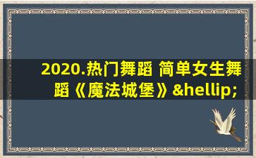 2020.热门舞蹈 简单女生舞蹈《魔法城堡》……